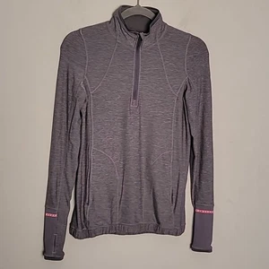 Lululemon Pace Pusher 1/2 Zip in Heathered Slate/Slate Sz 4 - Picture 1 of 10