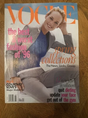 Vogue January 1997 Amber Valletta, Matt Leblanc - Image 1 of 3