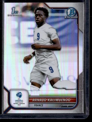 ARNAUD KALIMUENDO 2022 BOWMAN CHROME REFRACTOR ROAD TO UEFA U21 EUROS RC FRANCE - Image 1 of 2