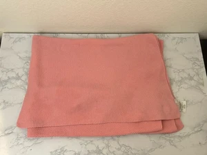 My Pillow MyPillow Pink Thermal Waffle Knit Blanket 100% Cotton 74X61 L1 - Picture 1 of 3