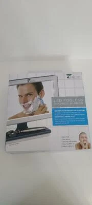 LED Fogless Lighted Shower Mirror with Squeegee. - Image 1 of 4