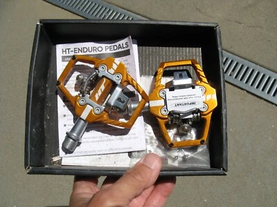 HT Components Enduro Clip In MTB Bicycle Bike Pedals New 9/16ths - Image 1 of 2