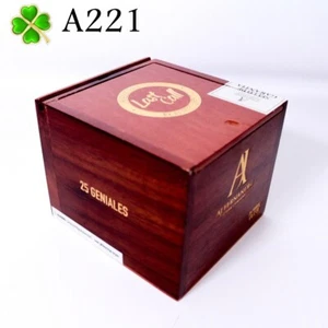 Last Call Geniales Puros Empty Wood Cigar Box 5.75" x 5.25" x 4.5" A221 - Picture 1 of 9