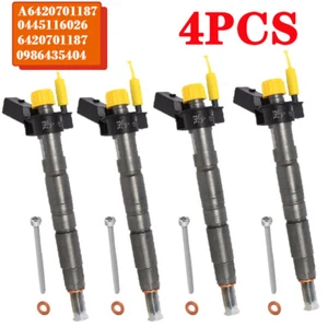 4PCS For Mercedes-benz C E GL GLK M R S CLS 350 CDI 0445116026 Fuel injector - Picture 1 of 7