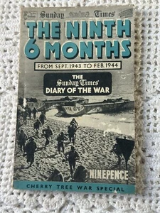 Sunday Times The Ninth 6 Months Diary Of The War Booklet Sep 43- Feb 44 Diarist - Picture 1 of 10
