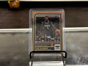 Zion Williamson NBA Hoops 15 Artist Proof Gold 8/10 Pelicans - Picture 1 of 2