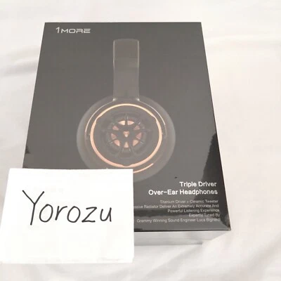 1MORE H1707 Triple Driver Over Ear Headphones Gold Hi-Res New - Image 1 of 4