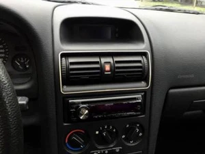 Telaio cromato D per vano ventilazione centrale/Opel Astra G - acciaio inox lucido - Foto 1 di 3