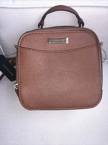 Tommy Hilfiger Crossbody Small Leather Purse Brown Tone New - Picture 1 of 7