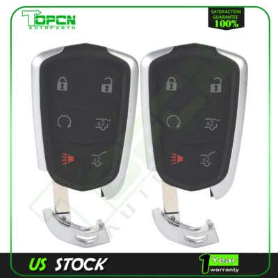 2 For Cadillac Escalade 2015 2016-2020 Keyless Entry Remote Control Car Key Fob - Image 1 of 4