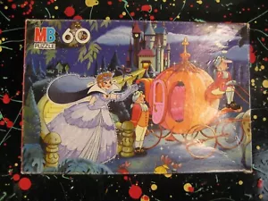 4987-12 Cinderella Storybook Jigsaw Puzzle 60pc Milton Bradley - Picture 1 of 6