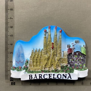 Spain Barcelona Sagrada Familia Tourist Souvenir 3D Resin Fridge Magnet GIFT