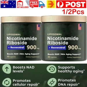 1/2X NAD+ Supplement with Nicotinamide Riboside, NAD Nicotinamide Riboside 900mg - Picture 1 of 13