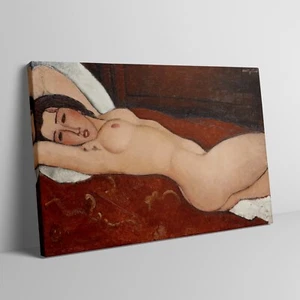 Reclining Nude, Italian Artist, Amedeo Modigliani , 1917, Canvas Wall Art Print - Picture 1 of 5