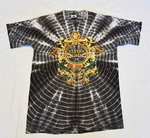 CAMISETA DE HOMBRE ELTON JOHN - GIRA MUNDIAL ESTILO GIANNI VERSACE - VINTAGE - RARA - - Imagen 1 de 7