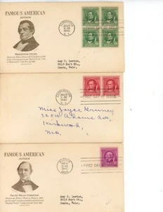 UNITED STATES--Complete Set of 1st Day Covers of Famous American Series - Picture 1 of 12