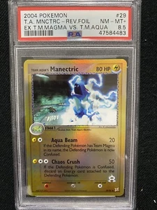 EX Team Magma Vs. Team Aqua Team Aqua's Manectric Reverse Foil 29/95 PSA 8.5 - Picture 1 of 2