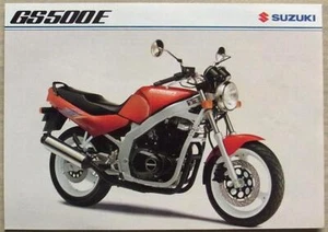 SUZUKI GS500E MOTORCYCLE Sales Specification Leaflet Nov 1993 #MB225 - Picture 1 of 2
