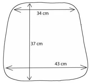 SET 2 PZ CUSCINO SEDUTA MONO C/2 LACCI SAGOMATO CUCINA GIARDINO COTONE 43X42H4 - Foto 1 di 23