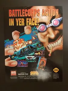 Battlecorps Sega CD Print Ad Original Art 8,5"x11" - Bild 1 von 1