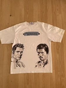 Vintage Y2K Oscar De La Hoya Vs Manny Pacquiao Shirt Mens M Boxing Tee - Picture 1 of 5