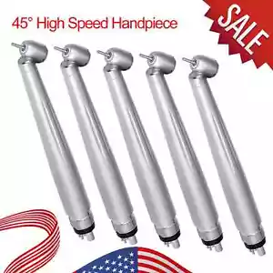 5* NSK Style Dental 45 Degree Surgical Handpiece Fast High Speed Turbine 4 Hole - Picture 1 of 14
