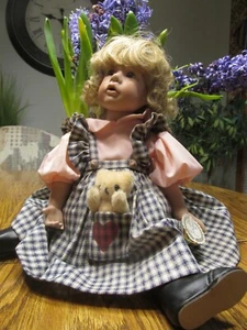 VINTG.1988 (GOLDILOCKS 16 in. DOLL all BISQUE / artist JULIE GOOD KRUGER signed - Picture 1 of 17