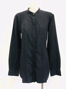 DION LEE Cotton Silk Cut Out Blouse Button Up Shirt Ladies Size 8 - Picture 1 of 16