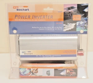 Go Socket 600 Watt Power Inverter  12 Volt DC to 120 AC Cars RV Boats - New - Picture 1 of 14