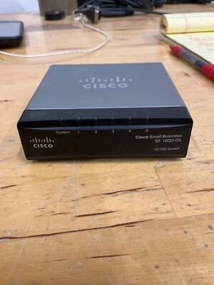 Cisco SF100D-05 v2 5-Port 10/100 Small Business Switch. - Image 1 of 2