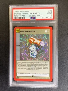 2021 MetaZoo Nightfall Borne From the Earth Holo 1st Edition #22 PSA 9 - Picture 1 of 2