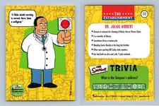 Dr. Julius Hibbert #32 The Simpsons 10th Anniversary 2000 Inkworks Trading Card