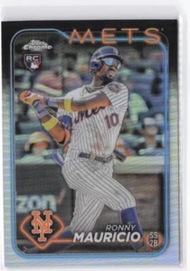 2024 Topps Chrome Ronny Mauricio RC #28 Refractor - Picture 1 of 2