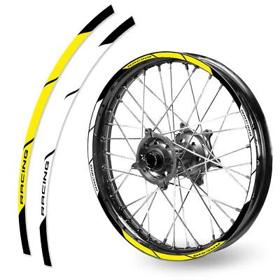 Juego de cintas adhesivas para llanta de moto de cross MX RAYAS 04 para TM Racing 450EN EN450F 2007-2021 Foto 1 de 4