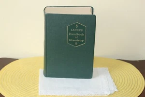LANGE'S HANDBOOK OF CHEMISTRY  1956 BY NORBERT A. LANGE Ph.D. NINTH EDITION - Picture 1 of 7