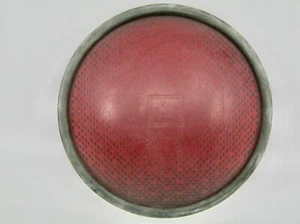 Eagle Signal Red Traffic Lens 8.25" Plastic Polycarbonate With Gasket Concave - Picture 1 of 9