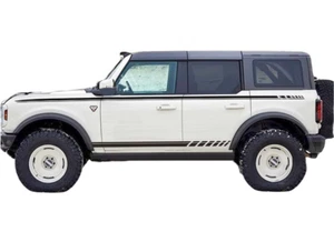 Graphics Car Sticker Decal For Ford Bronco Waist Line And Side Skirt Stripes - Picture 1 of 10
