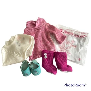 LOTE de accesorios para muñecas American Girl de 18" ropa botas zueco zapatos suéter camiseta - Imagen 1 de 7