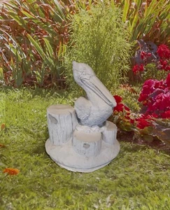 Pelikan Statue - Massiver Beton Handarbeit Gartendeko Skulpturen - Bild 1 von 4