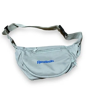 Marsupio marsupio vintage Reebok grigio blu cintura vita - Foto 1 di 6