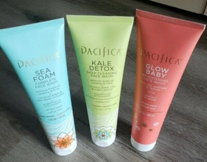 3pc Pacifica Sea Foam, Kale Detox, Glow Baby, cleanse, AHA brightening face wash - Picture 1 of 3