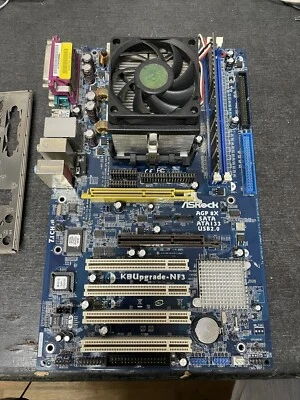 CPU AMD Sempron 64 3000+ SDA3000IAA3CN socket AM2 + Scheda Madre Asrock + Ram - Immagine 1 di 4