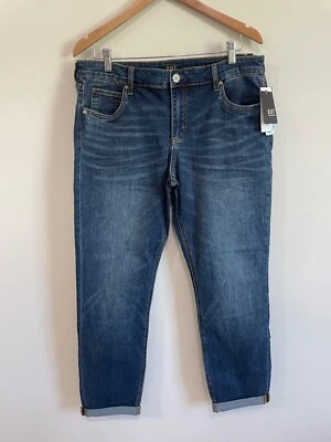 KUT FROM THE KLOTH CATHERINE SLOUCHY BOYFRIEND JEANS 14 INVIGORATED WASH NWT $98 - Image 1 of 4