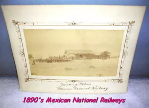 Foto de gabinete de 1890 0f ferrocarril nacional mexicano - Imagen 1 de 7