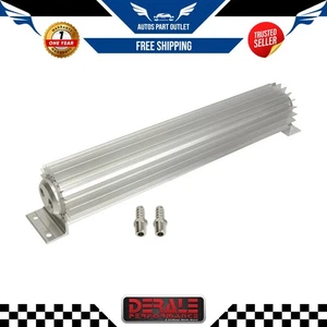 Enfriador disipador de calor anodizado transparente de doble paso Derale 13261 17"" - Imagen 1 de 4