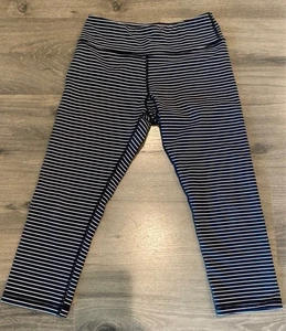 Leggings cortos Savage Barbell negros a rayas XS - Imagen 1 de 4
