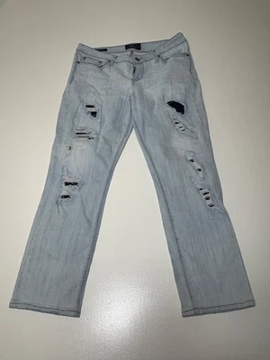 Женские джинсы Lucky Brand 14/32 Lolita Capri искусственно состаренные легкая вареная джинсовая ткань - Изображение 1 из 4