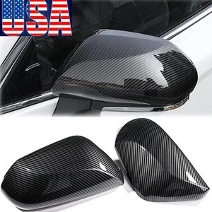 For 2018-2024 Toyota Camry Carbon Fiber Side Mirror Covers Overlay LE SE XLE XSE - Picture 1 of 9