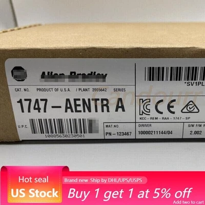 AB 1747-AENTR Series A Communication Module Sealing 1747AENTR  US Free Tax - Image 1 of 4