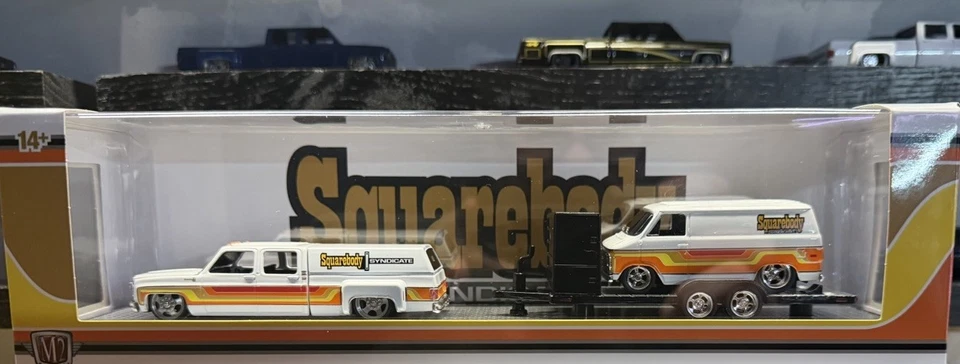 M2 Machines 定制方形车身辛迪加船员驾驶室双轨拖车及厢式货车 — 第 1/4 张图片